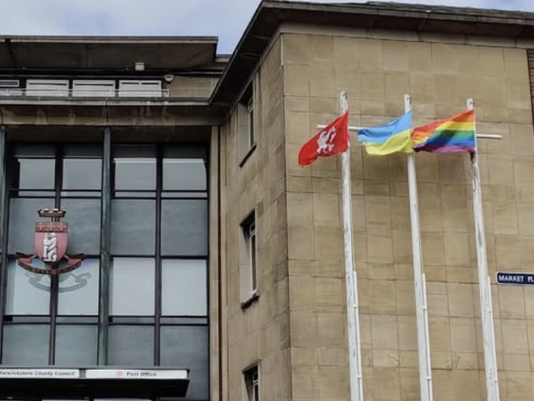 lr Keeling approved flying the Pride flag at Old Shire Hall after informal consultations (image via Warwickshire County Council)