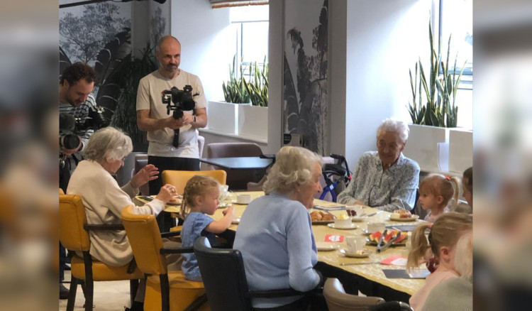 TV crews recently visited Belong Chester on City Road to film an episode about faith (Image supplied)