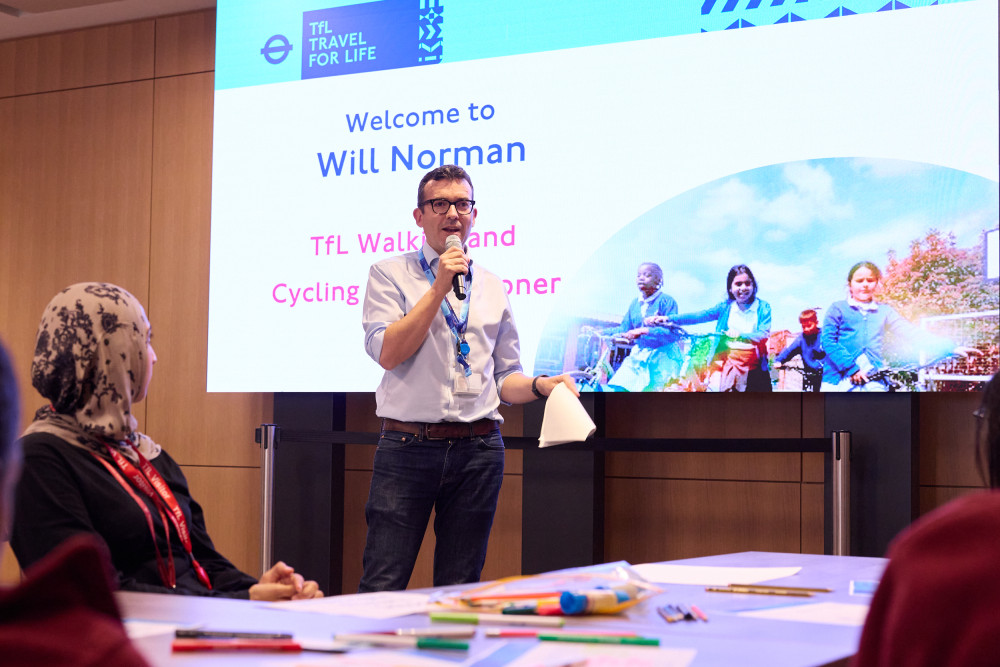 Walking and Cycling Commissioner Will Norman at TfL Travel for Life Inspiring Success awards (Credit: TfL)
