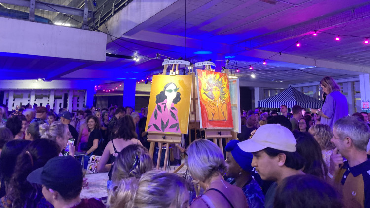 Art Battle is back in Stockport - this time the fast-paced art contest will be taking place at Edgeley Park on Friday 12 June (Image - Nub News)