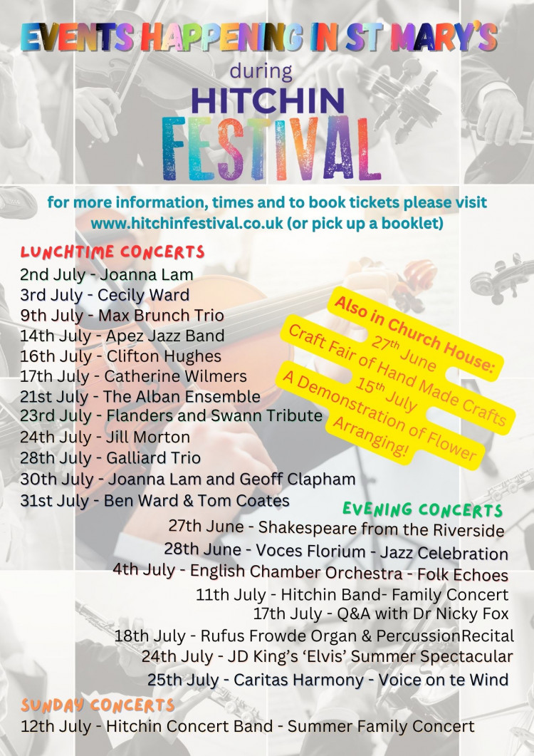 Upcoming events at St Mary's