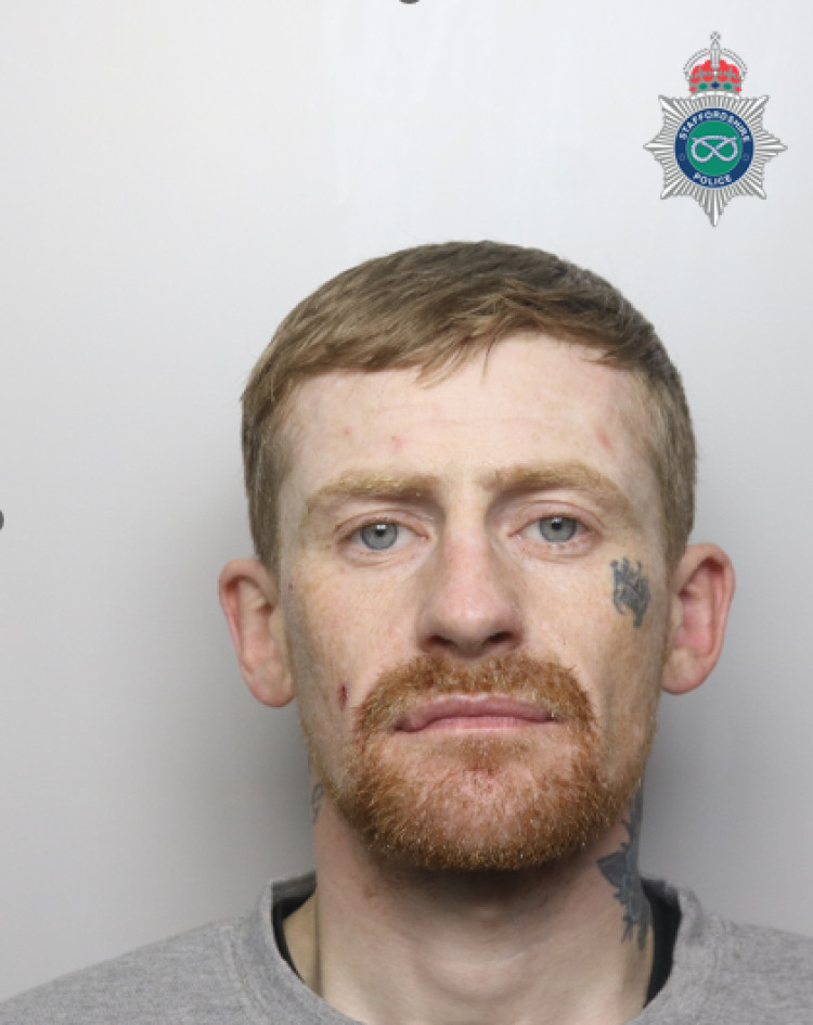 Steven Dawkins stole a bike worth over £3000 (image via Staffordshire Police)