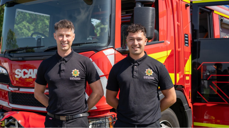 People should not drink and cook at the same time (image via Staffordshire Fire and Rescue Service)