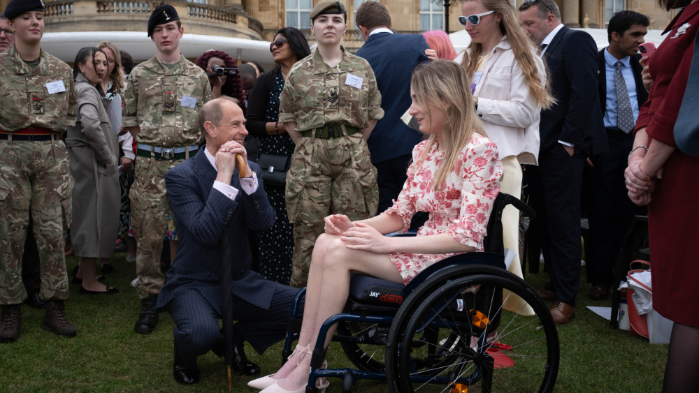 Isabel Murphy meets HRH The Duke of Edinburgh at DofE Gold Award Celebrations 2026 (credit Ian Smithers, DofE).