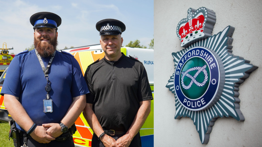 Officers will be carrying out patrols in towns and cities across Staffordshire (images via Staffordshire Police)