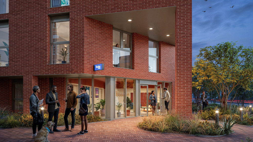 A computer-generated view of Bosden, one of the buildings at Stopford Park (Image - Cityheart)