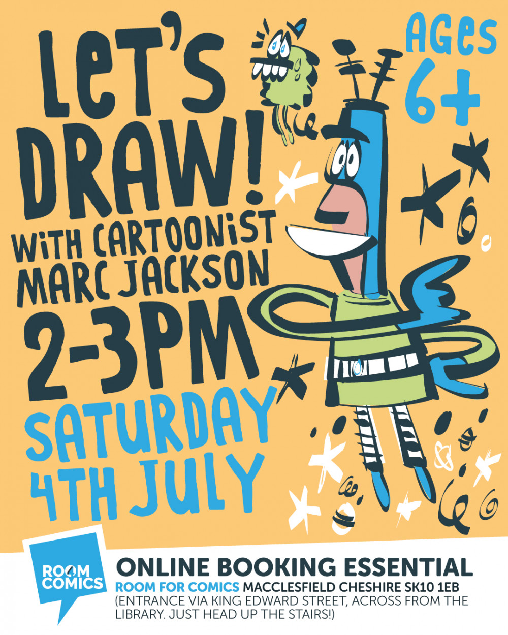 Let’s DRAW! Cartoon Art Drawing Club!