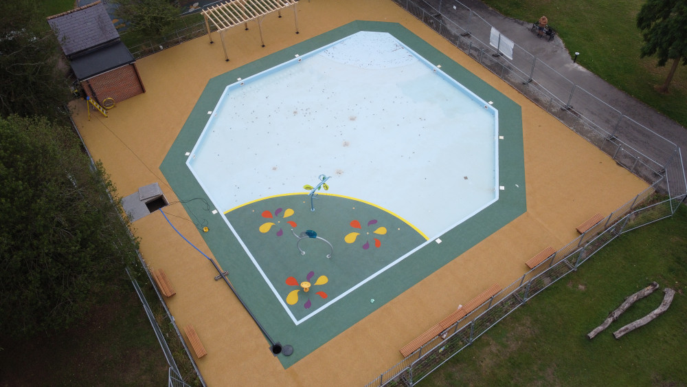 WDC has shared the final phase of work on Leamington paddling pool is set to start next week (image supplied)