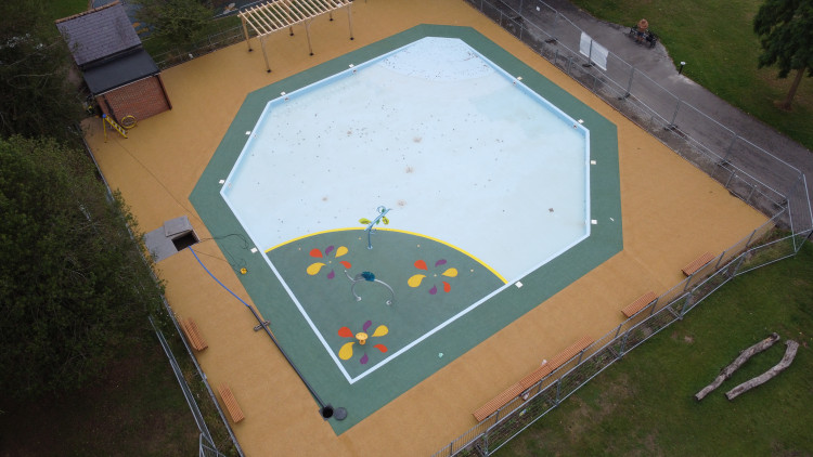 WDC has shared the final phase of work on Leamington paddling pool is set to start next week (image supplied)