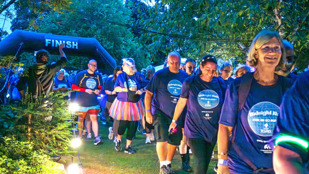 St Luke's Midnight Walk has brought together thousands of supporters who have walked in memory of loved ones (Photo: Supplied).
