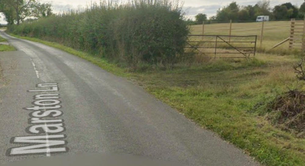 The field off Marston Lane (image via Google Maps)