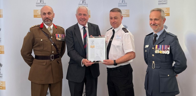 Scott Caswell has been given a BEM (image via Warwickshire Police)