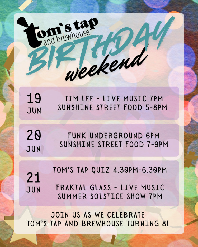 Tom's Tap Birthday Weekend