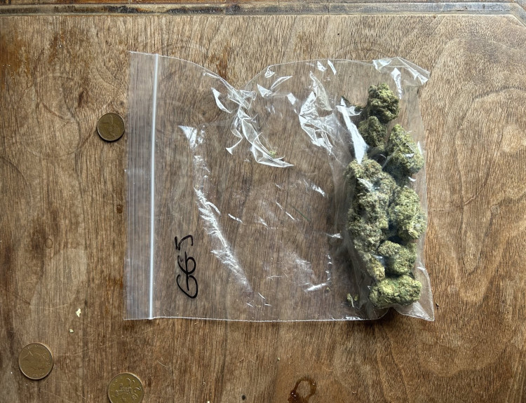 Driver arrested in Leamington for drug offenses; investigation uncovers drugs, cash, and weapons. (image via Leamington Police)