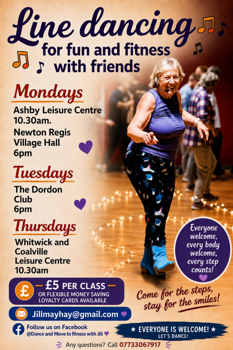 Line dancing for fun and fitness with friends 