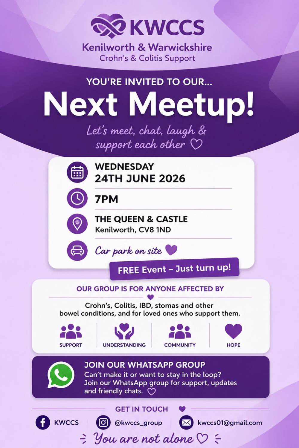 Kenilworth & Warwickshire Crohns & Colitis Support Meet Up