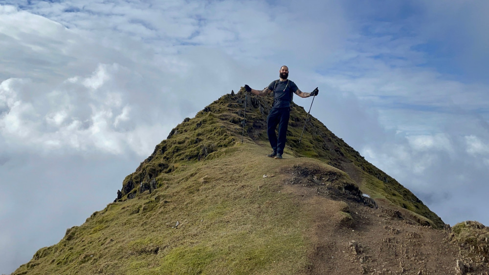 Nathan training for the Peak District Ultra Challenge (Image supplied)
