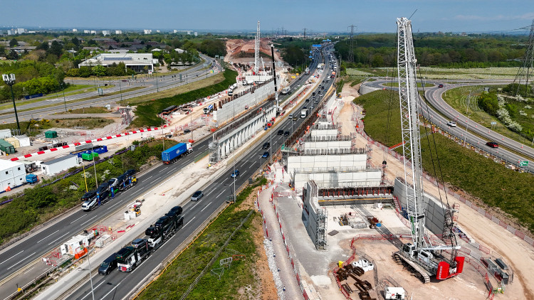 Four weekend closures have been confirmed for the M42 (image via HS2)