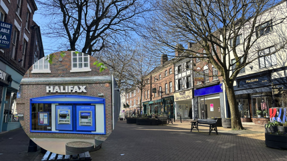 Halifax on Ironmarket, Newcastle-under-Lyme will close later this year (Main image via Nub News / Inset image via Google Street View)