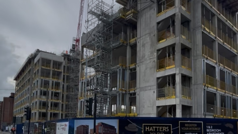 The Hatters Yard, a new development comprising 148 affordable apartments, is due for completion in 2028 (Image - Great Places)