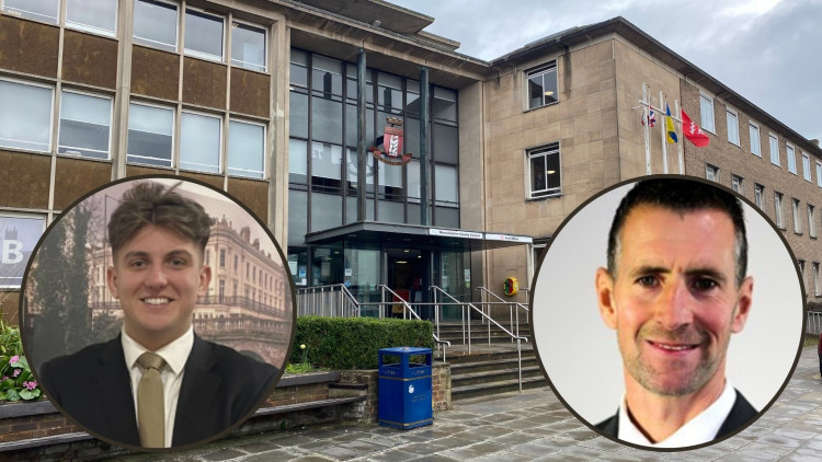 Cllr George Finch has backed his Reform UK colleague Cllr Wayne Briggs (images via Nub News / WCC)