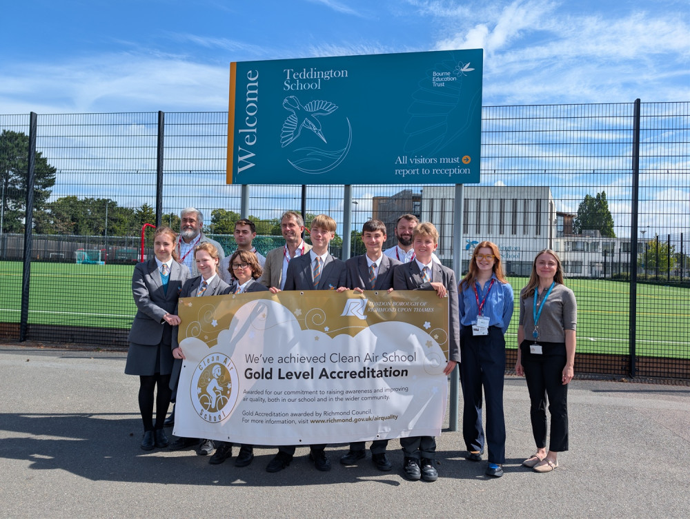 Teddington School has become the first school in Richmond borough to receive a new clean air accreditation, with it achieving gold status (Image supplied)