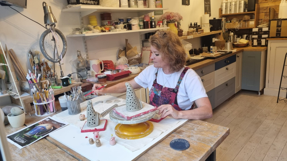 Tucked into a garden studio in the heart of Ashby, Laura's work is a love letter to joy, whimsy and the town she lives in (Photo: Grace Kennington)