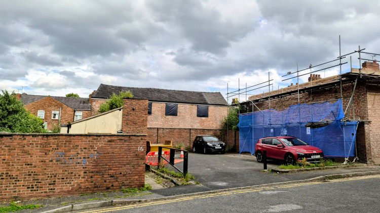 This plot of land on Newton Street is up for sale for £10k (Photo: Ryan Parker).