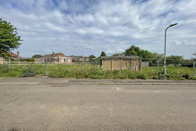 The land on Church Lane is on the market (image via RightMove)