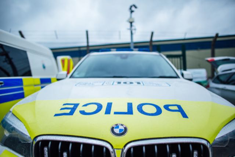 A a car was involved in a crash in Tunstall at around 11pm yesterday (image via Staffordshire Police)