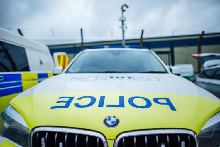 A a car was involved in a crash in Tunstall at around 11pm yesterday (image via Staffordshire Police)