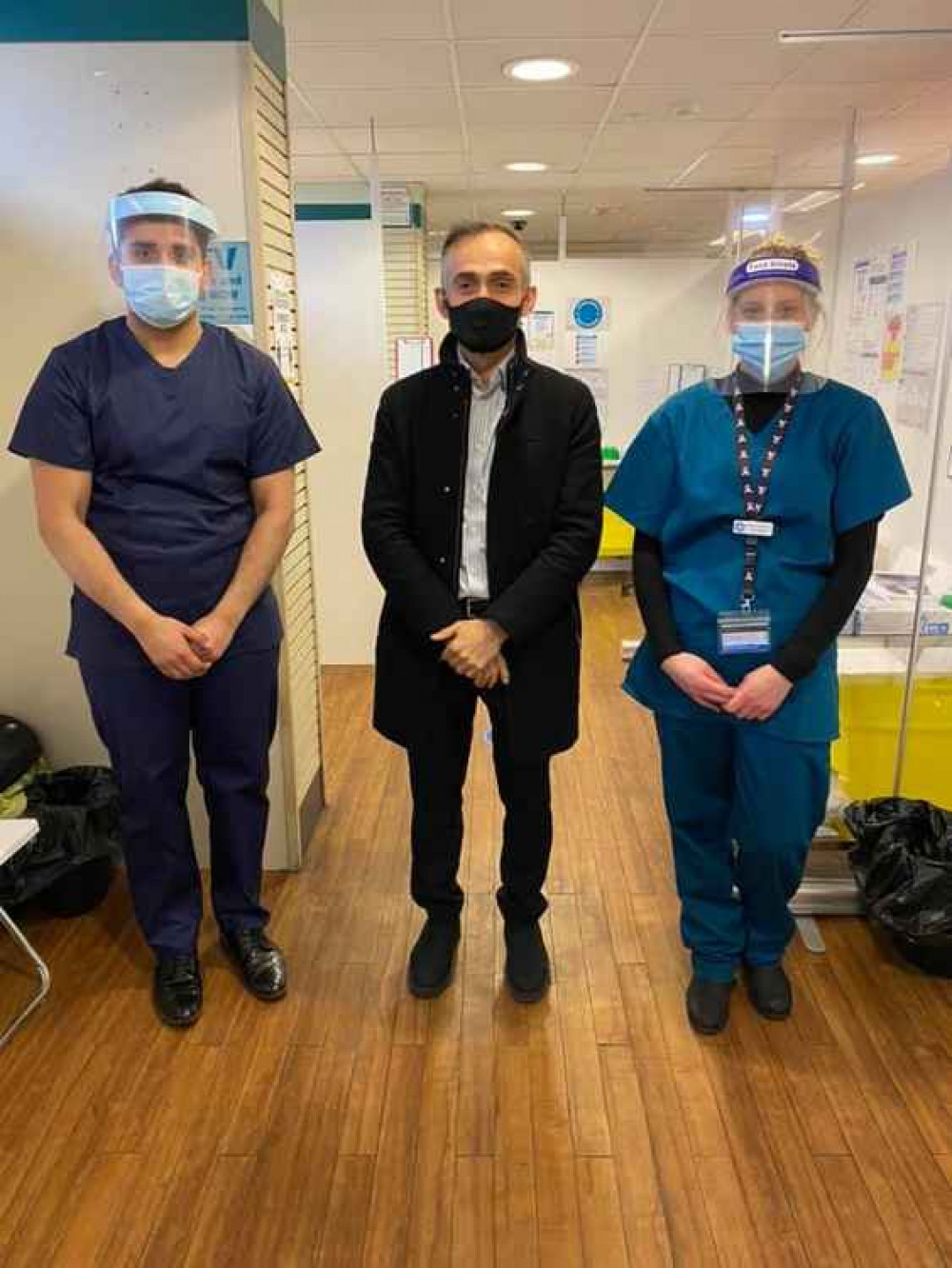 From left to right: Mohammed Sadiq - Clinical Lead Pharmacist at Alsager Pharmacy, Suhaib Abdullah - Group Managing Director at Alsager Pharmacy, and Tina Burgess - Pharmacy and site manager at Alsager Pharmacy.