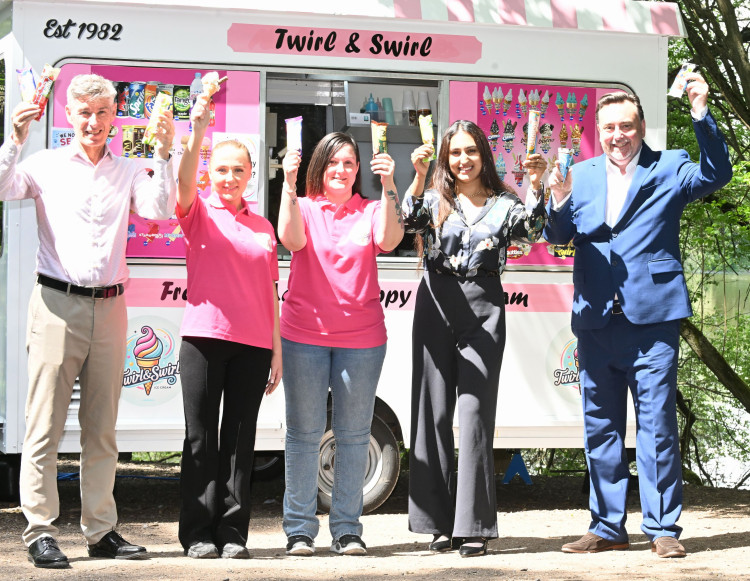 Twirl & Swirl is loving life at Ryton Pools Country Park (image via WCC)