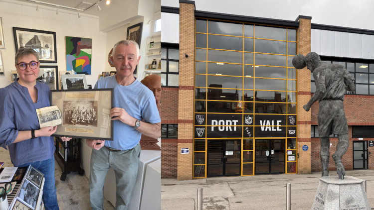 Amanda Bromley of Barewall Art Gallery (left) and Brian Nuttall (right) (left image via Rocket Communications / right image via Nub News)