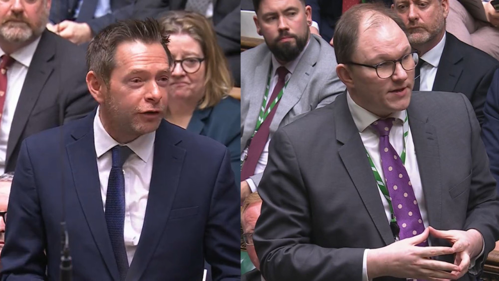 (L-R) David Williams MP, Gareth Snell MP (images via parliamentlive.tv and LDRS)