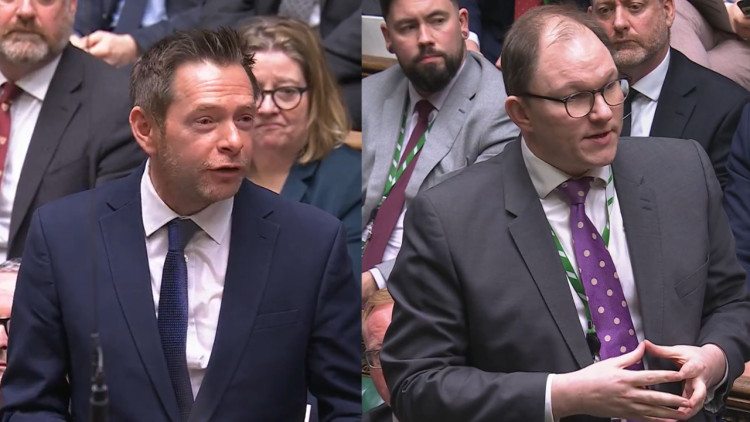(L-R) David Williams MP, Gareth Snell MP (images via parliamentlive.tv and LDRS)