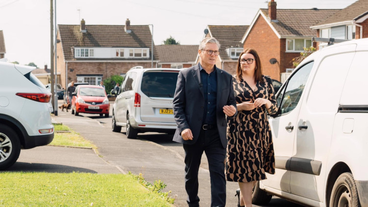 MP Leigh Ingham with Keir Starmer (image via Leigh Ingham)