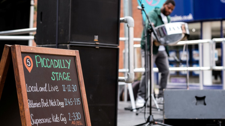 The Piccadilly Stage at the Big Feast 2023 (image via Jenny Harper)