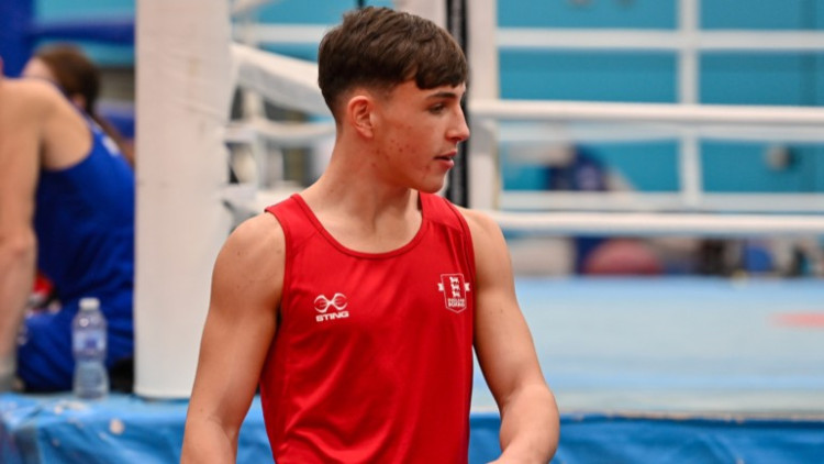Boxing prodigy Michael Maughan, 16, from Brinnington, has promised to go for gold at this year's Youth Olympics in Senegal (Image - England Boxing)