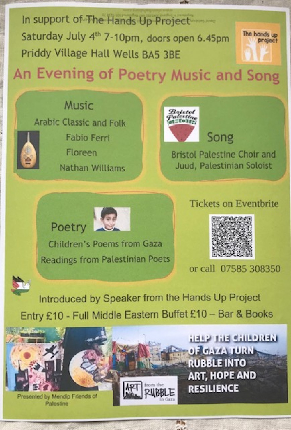 An Evening of Poetry Music & Song