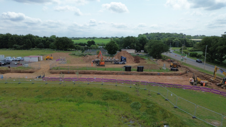 Works are already underway around The Asps (image via WCC)