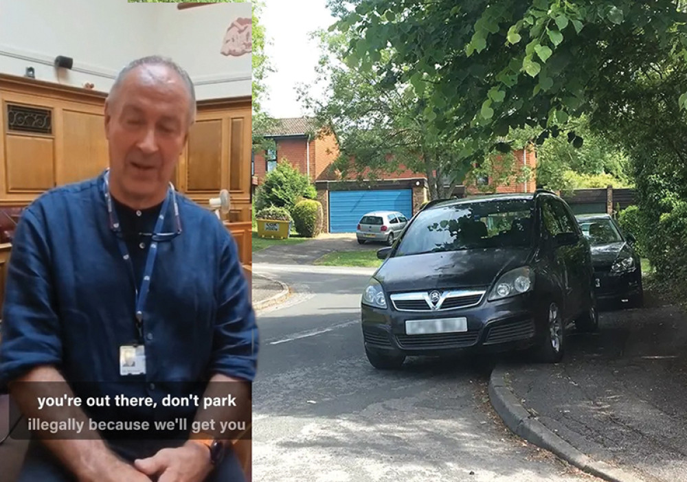 Nick Ireland on video “Don’t park illegally – we’ll get you”