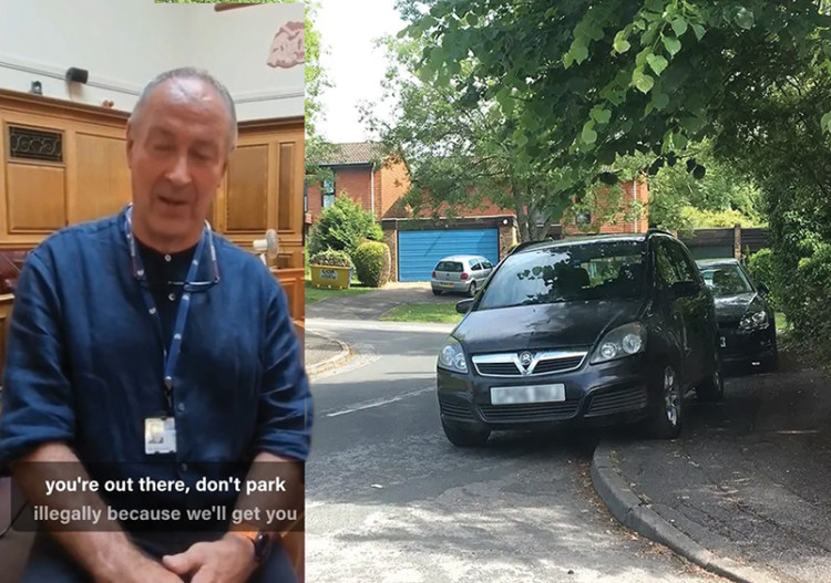 Nick Ireland on video “Don’t park illegally – we’ll get you”