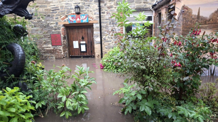 Glastonbury Library of Avalon is temporarily closed after flash flood (Photo: LOA/FB) 