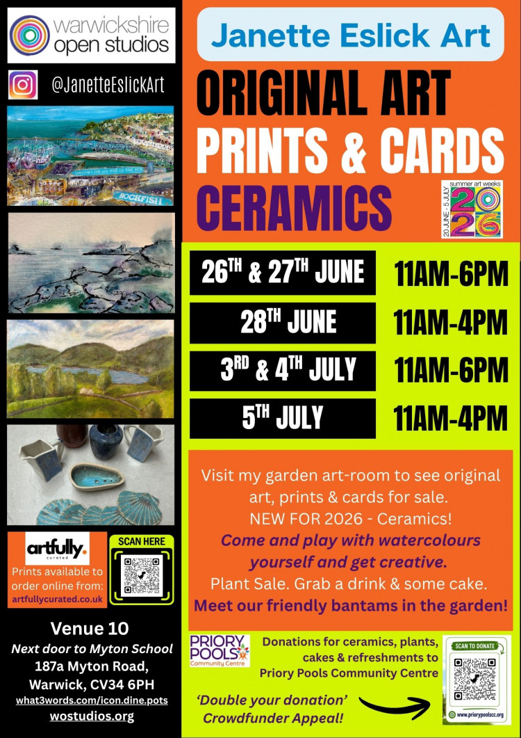 Warwickshire Open Studios - Art & Ceramics plus plants & cakes!