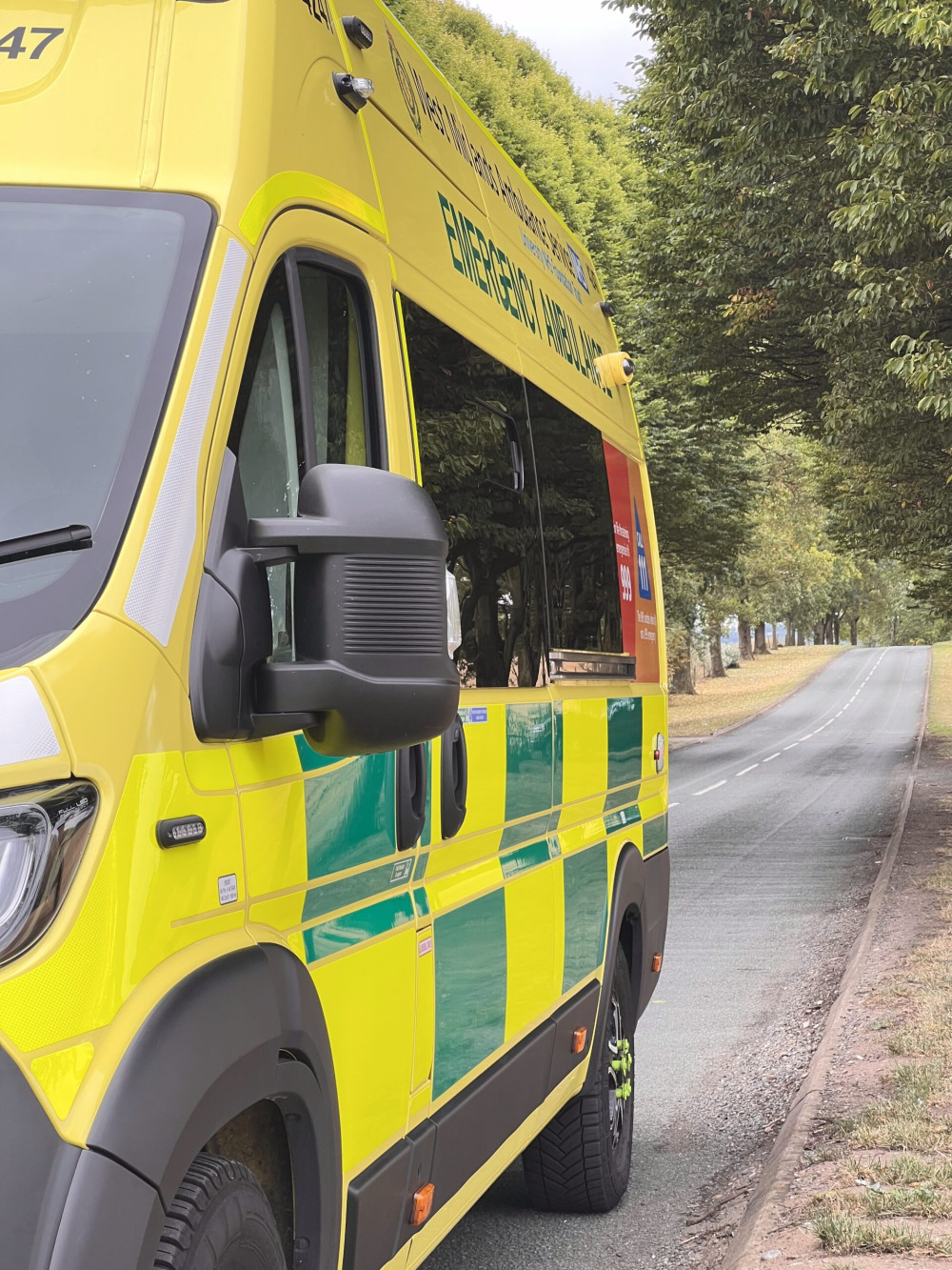 A girl and a boy have been injured after a car reportedly collided with them whilst they were crossing a road. (Photo:  West Midlands Ambulance Service) 