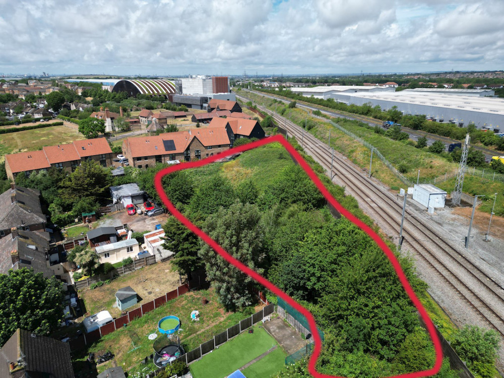 This plot of council-owned land was sold off today. 