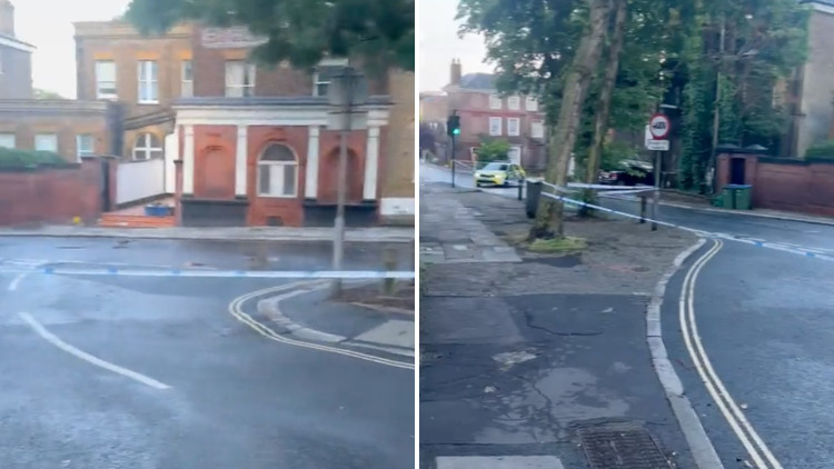 Petersham Road closed off whilst highway officers and police investigated on the morning of 24 June (credit: Sarah Mottram).