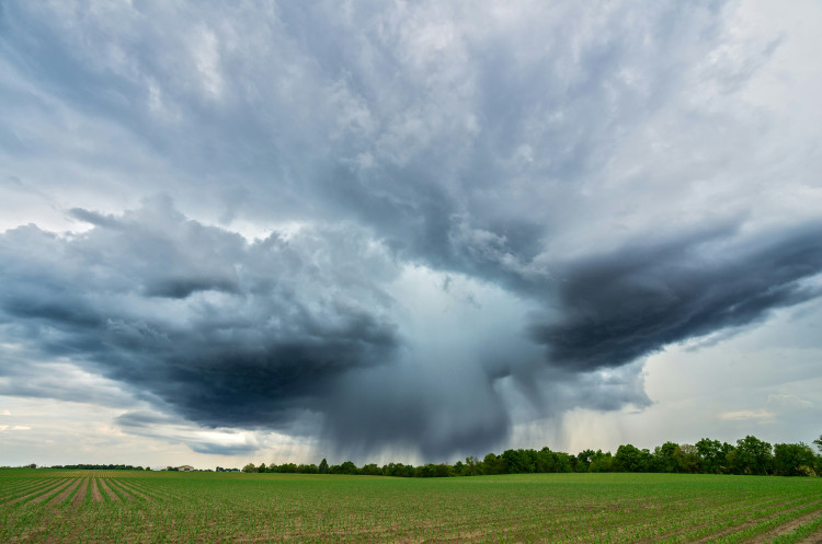 Somerset is under a yellow thunderstorm warning tonight, with the Met Office warning of scattered showers after another very hot day.