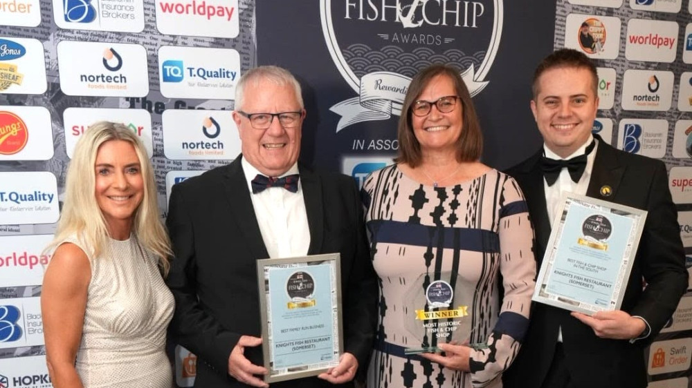  Knight’s Fish Restaurant in Glastonbury has picked up two national awards recognising its quality and history.